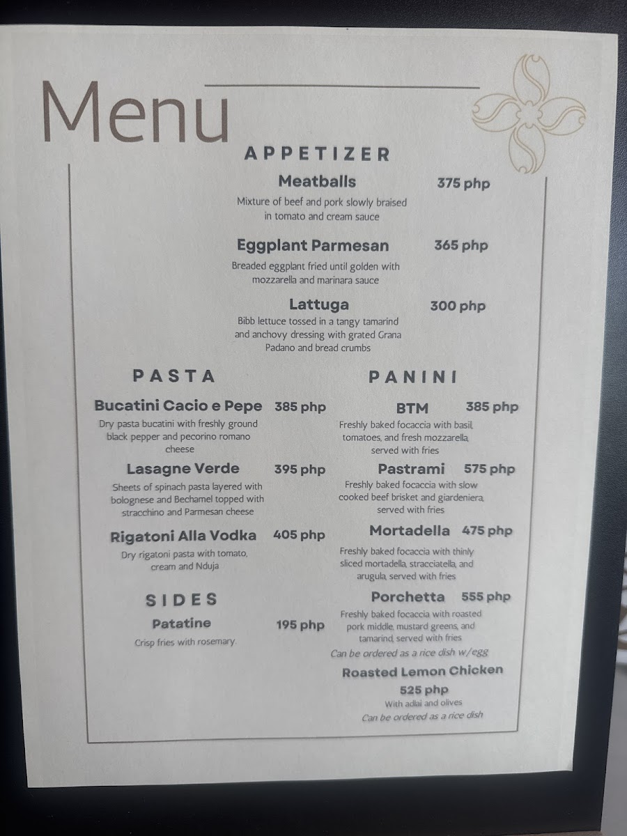 Sorella Cafe & Restaurant Photo Menu 2