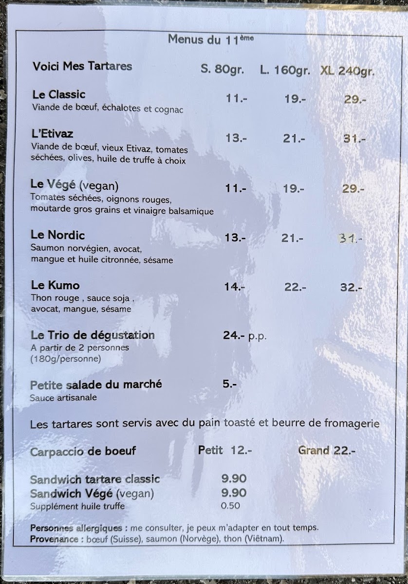 le 11ème Photo Menu 1