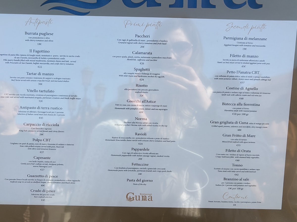 Beccafico Guna Restaurant Photo Menu 10