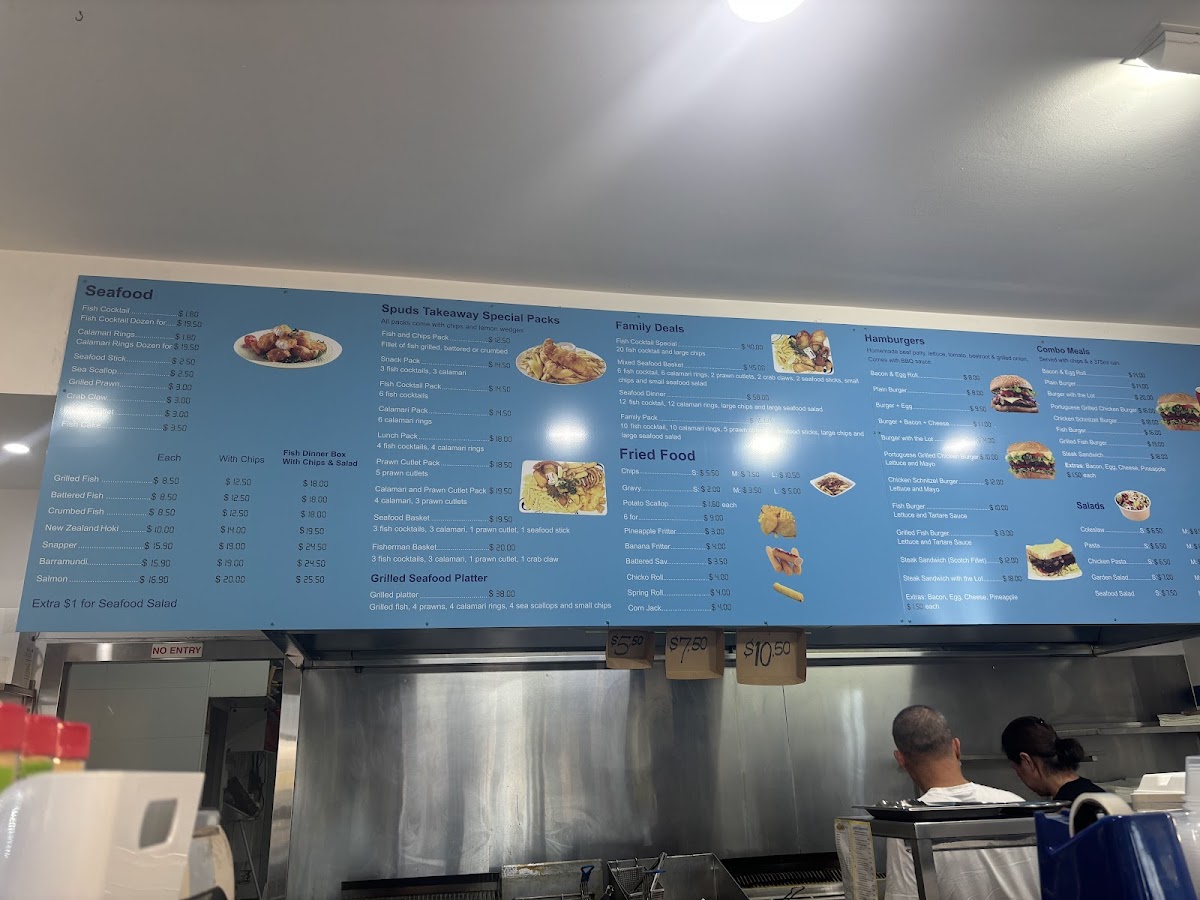 Spuds Seafood & Grill Photo Menu 1