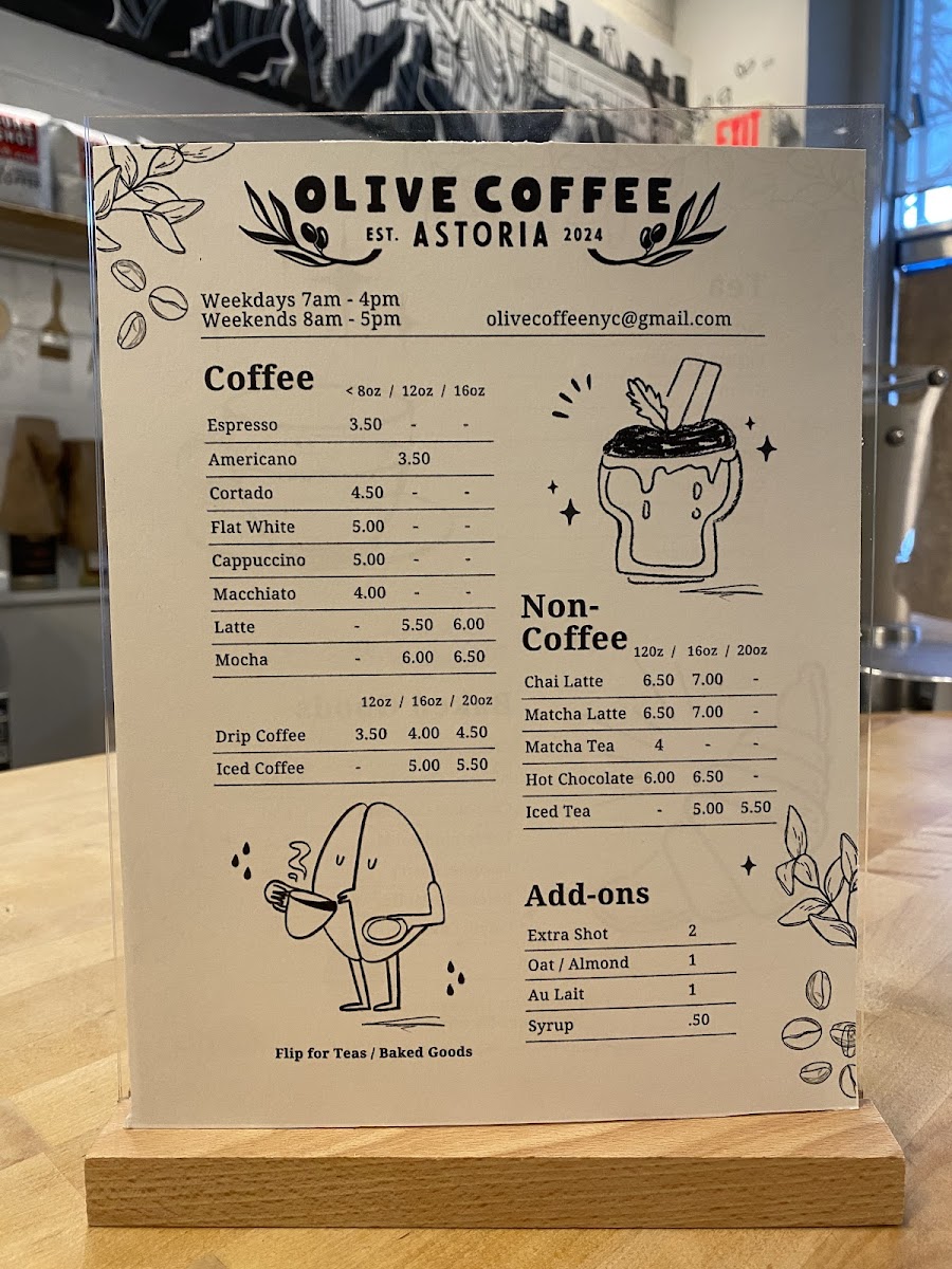 Olive Coffee Photo Menu 1