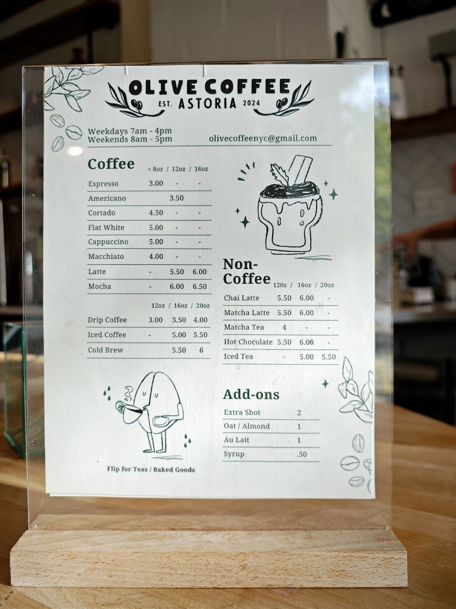 Olive Coffee Photo Menu 2