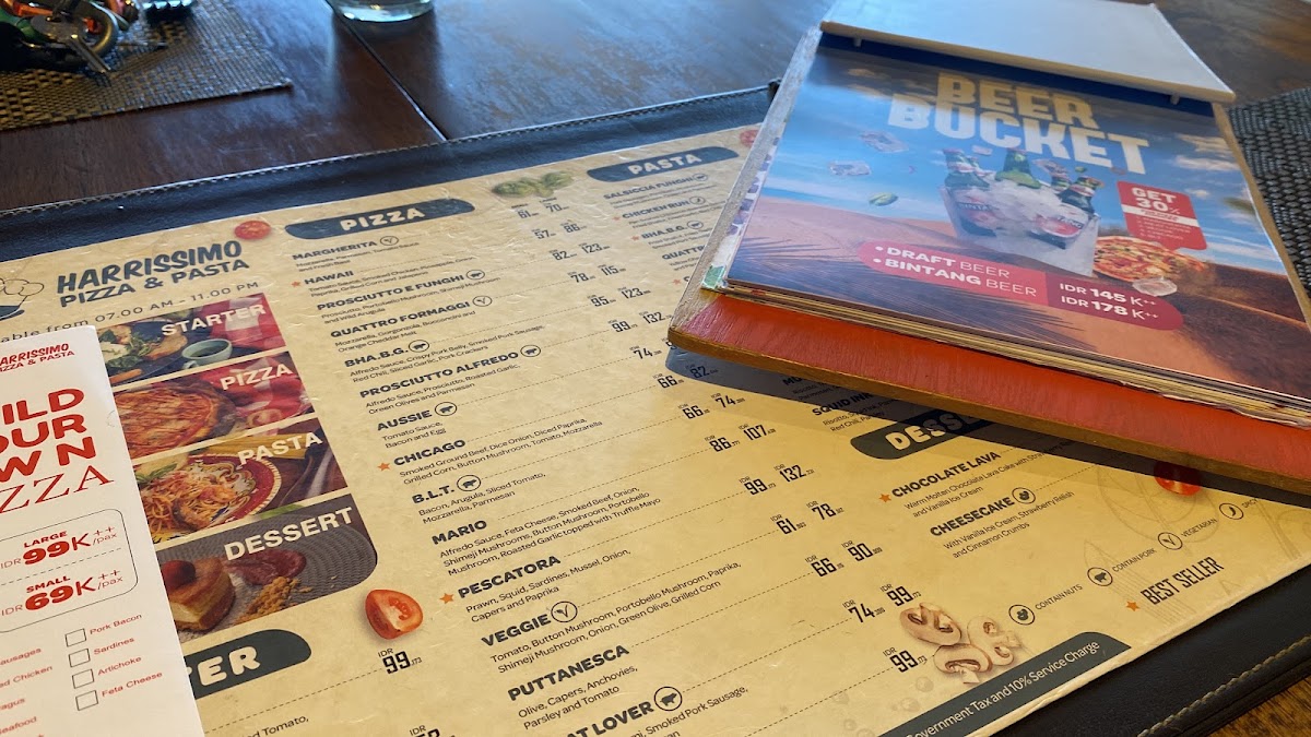 HARRISSIMO Pizza & Pasta Photo Menu 1