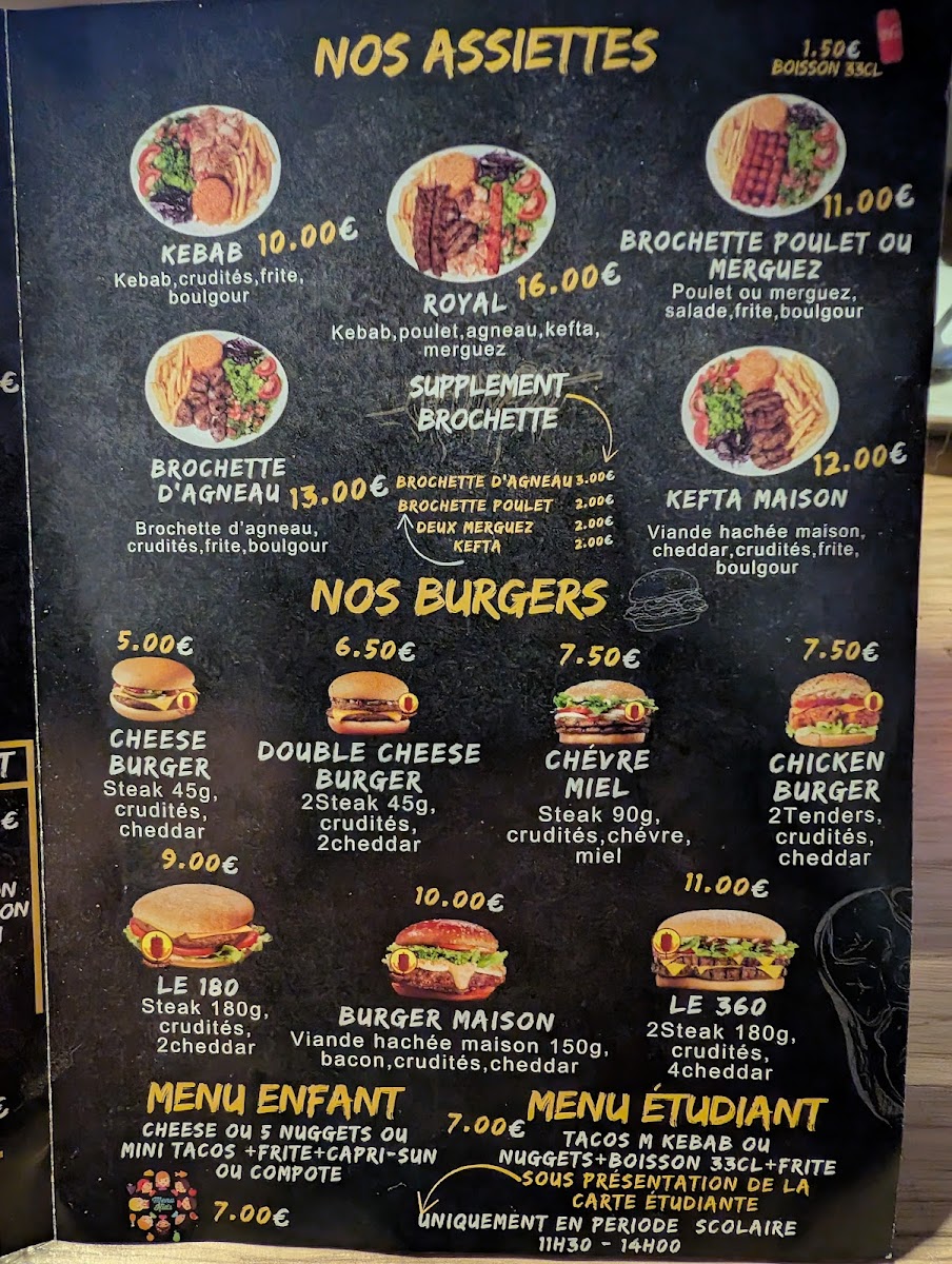 Kebab Grill Le Poinconnet Photo Menu 3