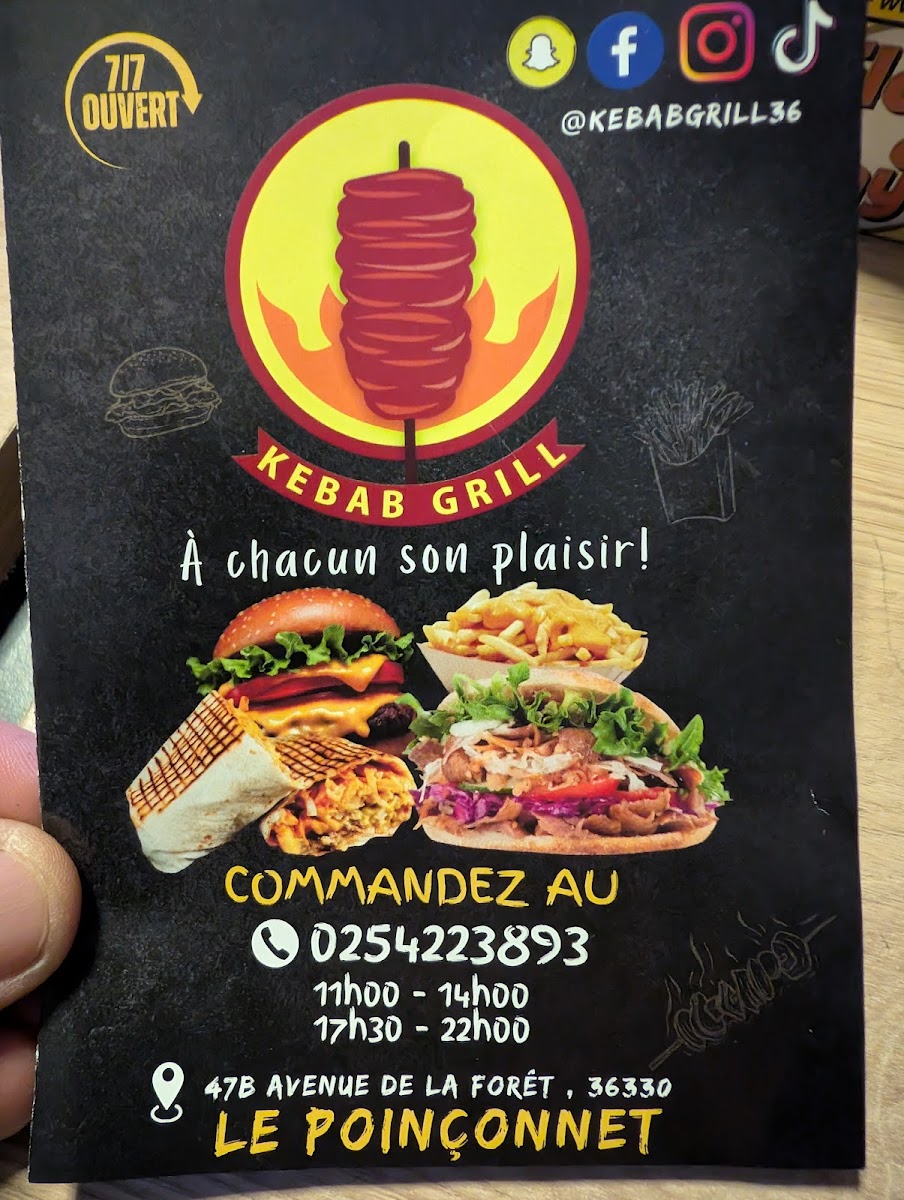 Kebab Grill Le Poinconnet Photo Menu 4