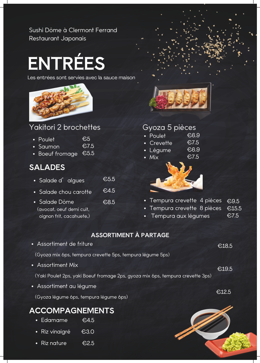 Sushi Dôme Photo Menu 2