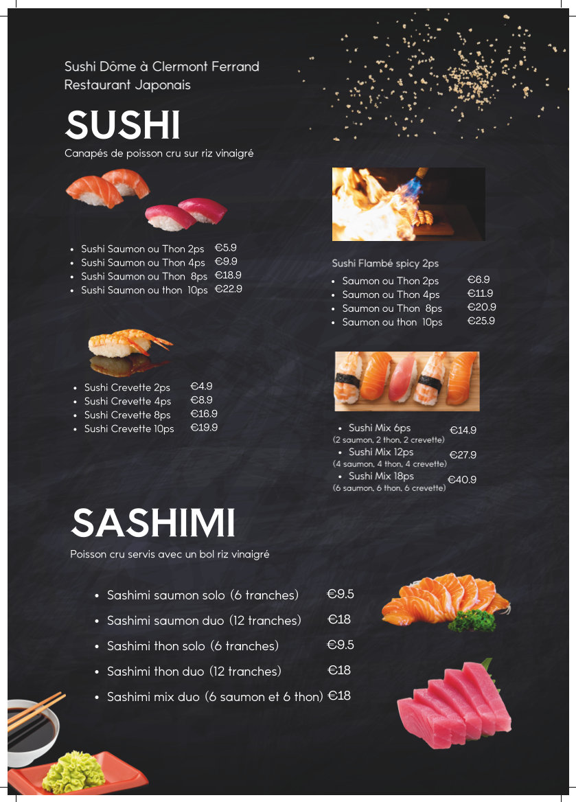 Sushi Dôme Photo Menu 4