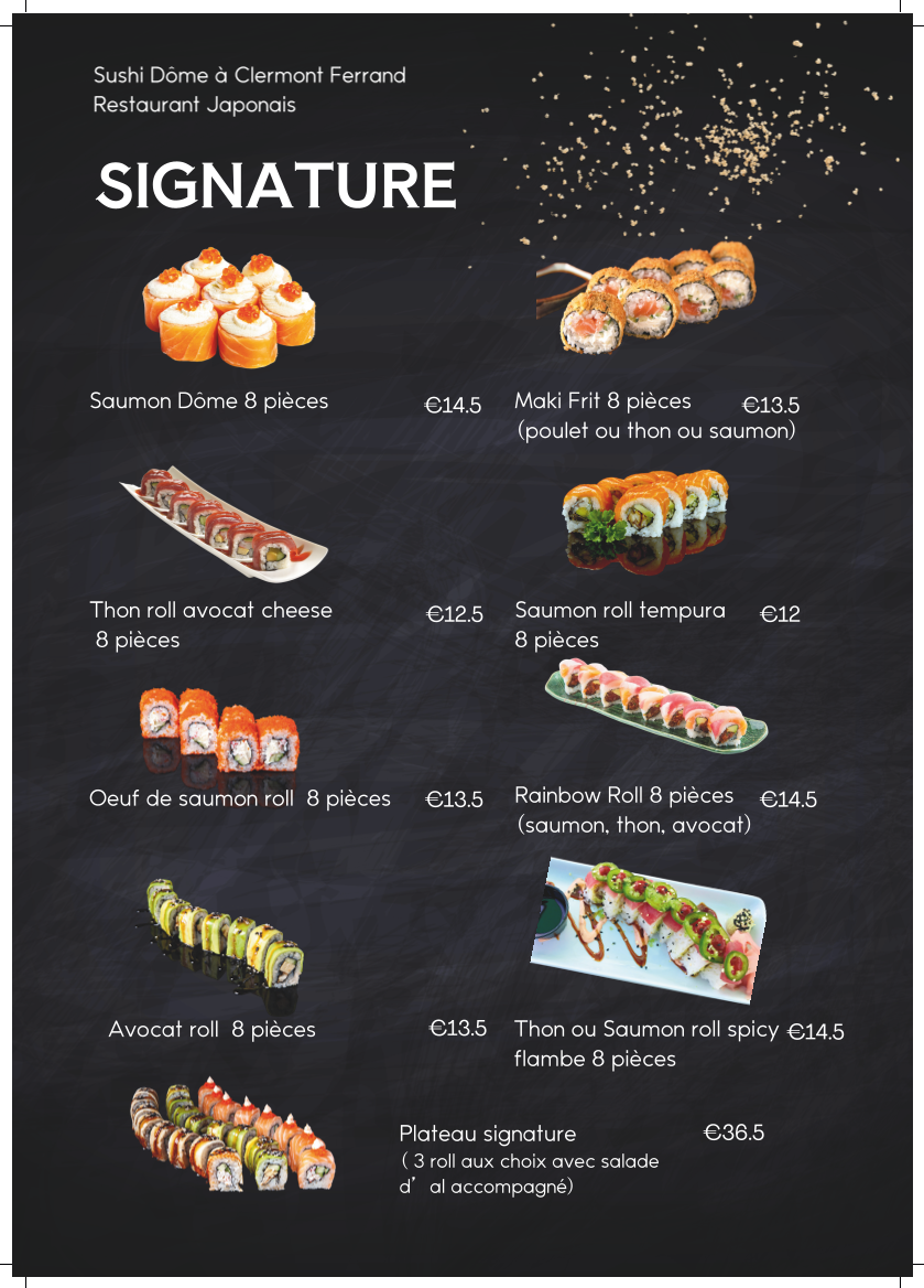 Sushi Dôme Photo Menu 7