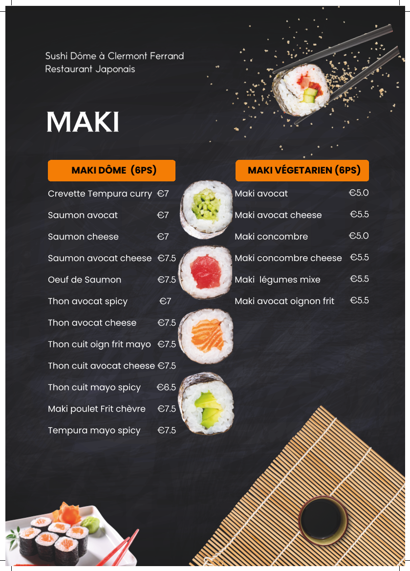 Sushi Dôme Photo Menu 8