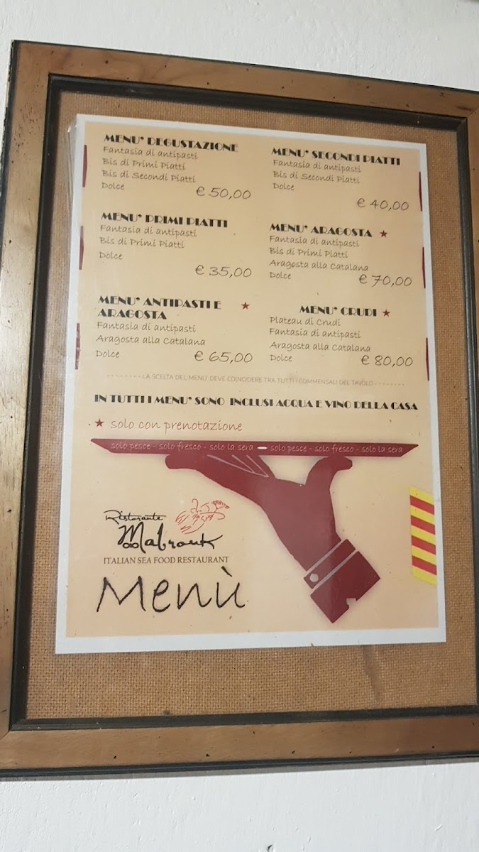 Ristorante Mabrouk Photo Menu 3