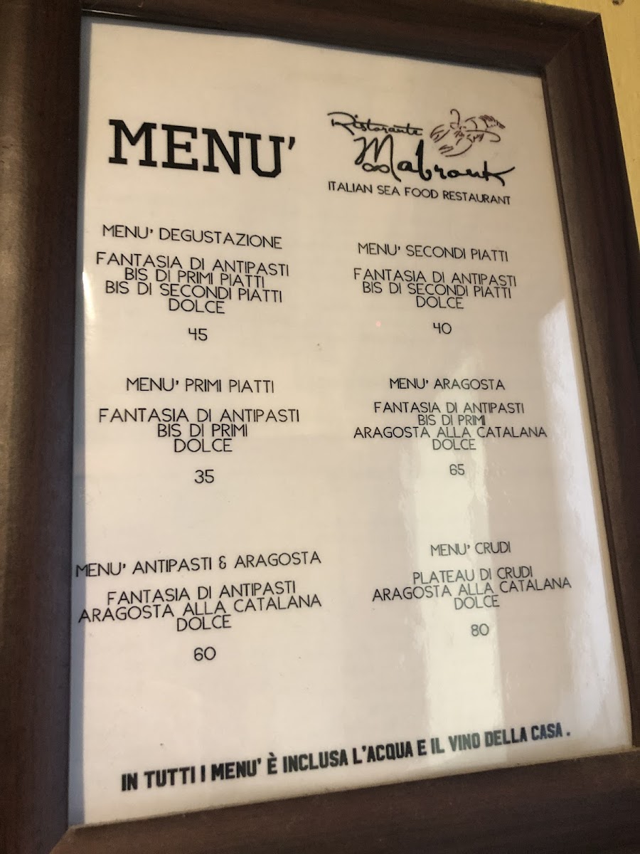 Ristorante Mabrouk Photo Menu 4