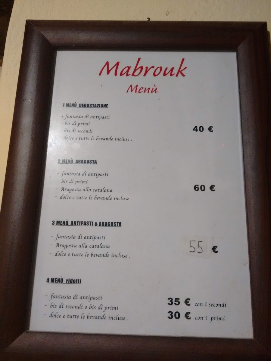 Ristorante Mabrouk Photo Menu 5