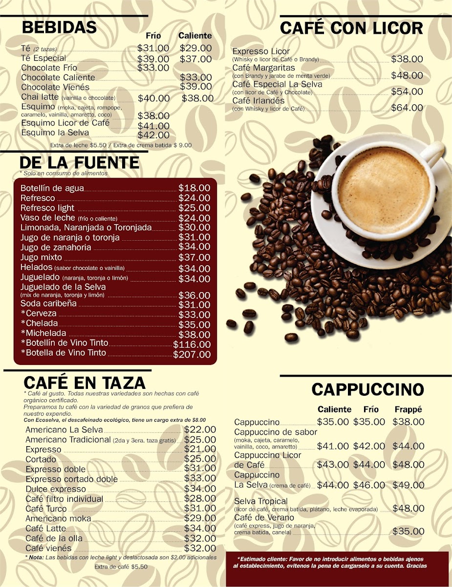Café la Selva Photo Menu 2