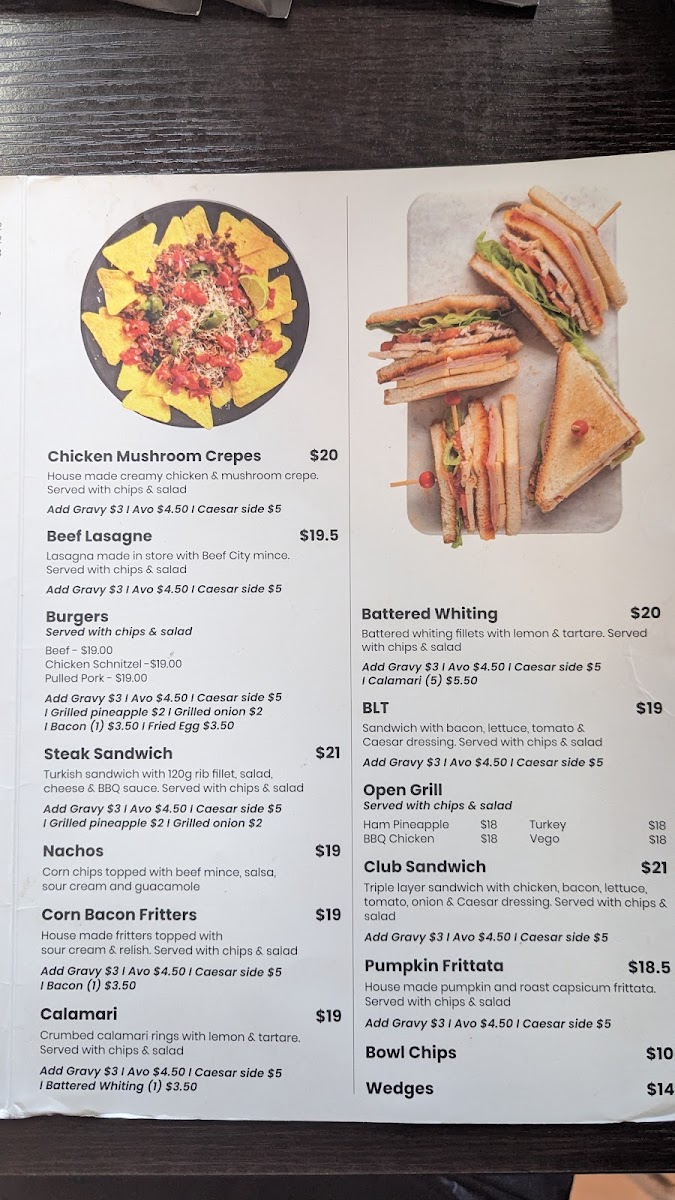 Munch Cafe Photo Menu 1