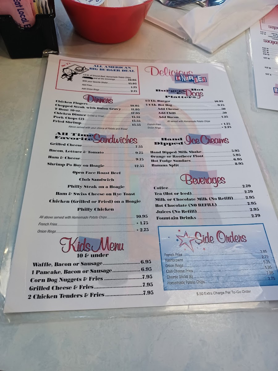 All American Diner Photo Menu 10