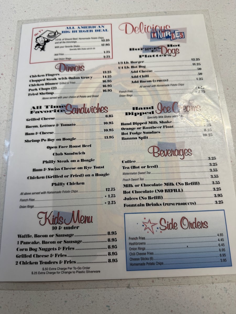 All American Diner Photo Menu 2