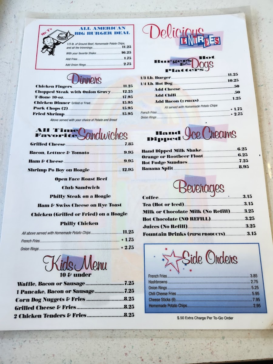 All American Diner Photo Menu 4