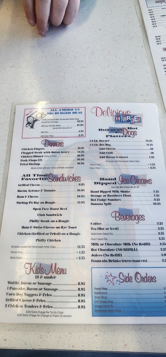 All American Diner Photo Menu 8