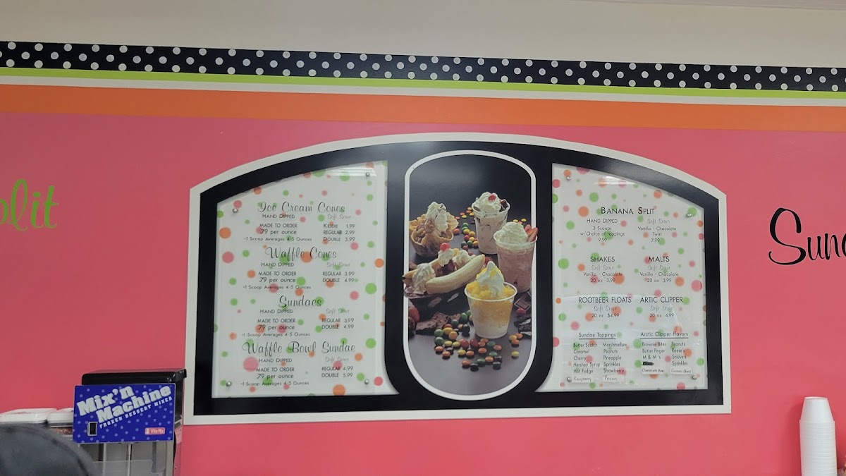 Mooney's Ice Cream Parlor Photo Menu 3