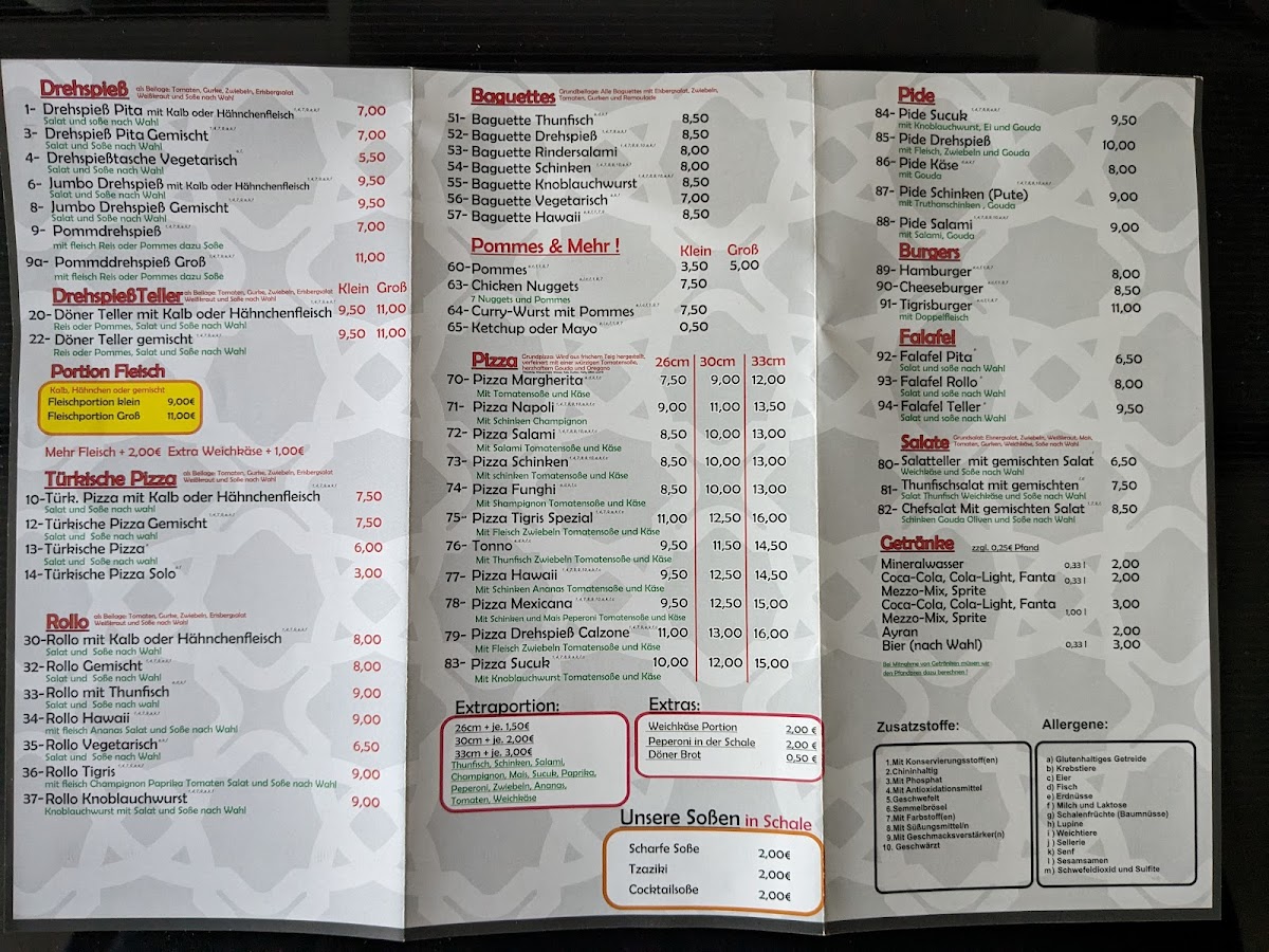 Tigris Grillhaus Photo Menu 2