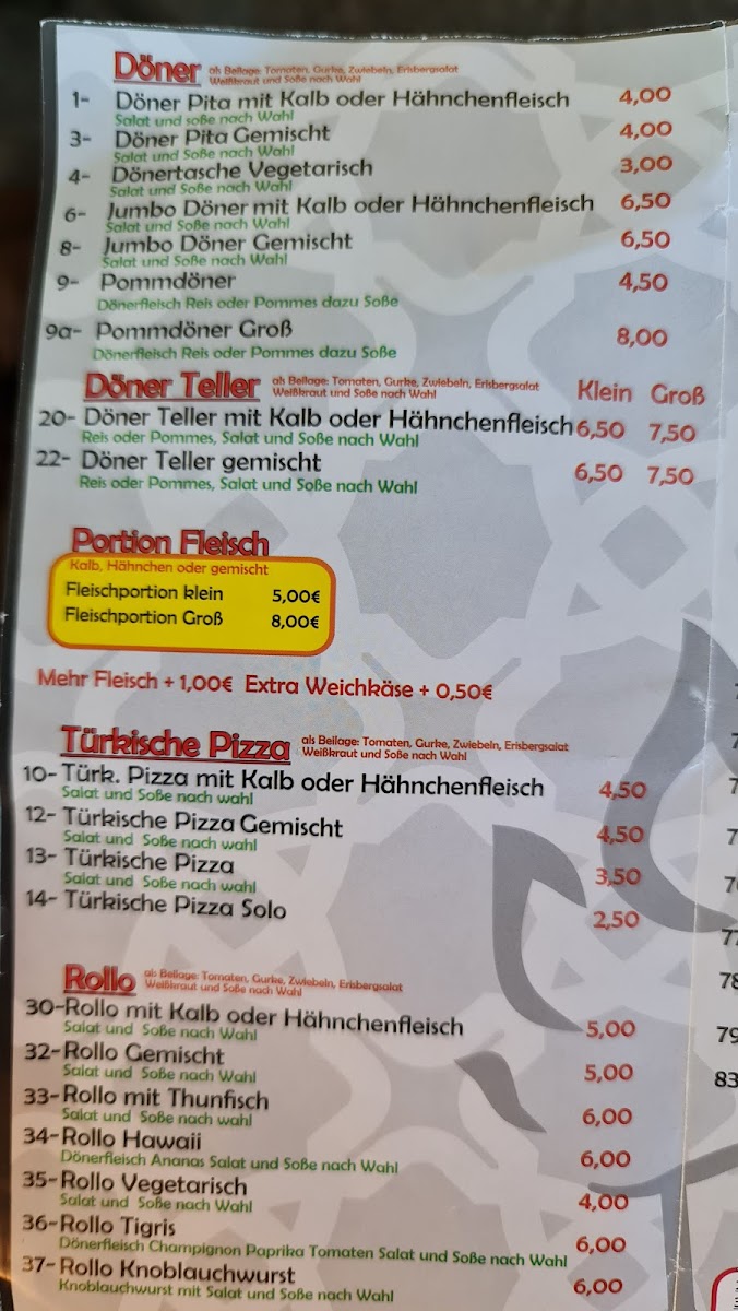 Tigris Grillhaus Photo Menu 9