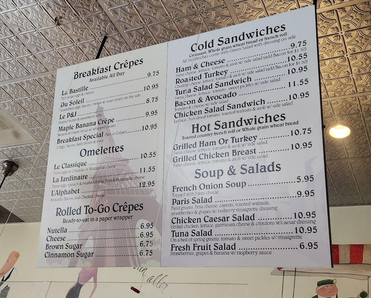 Crepes De Paris Photo Menu 1