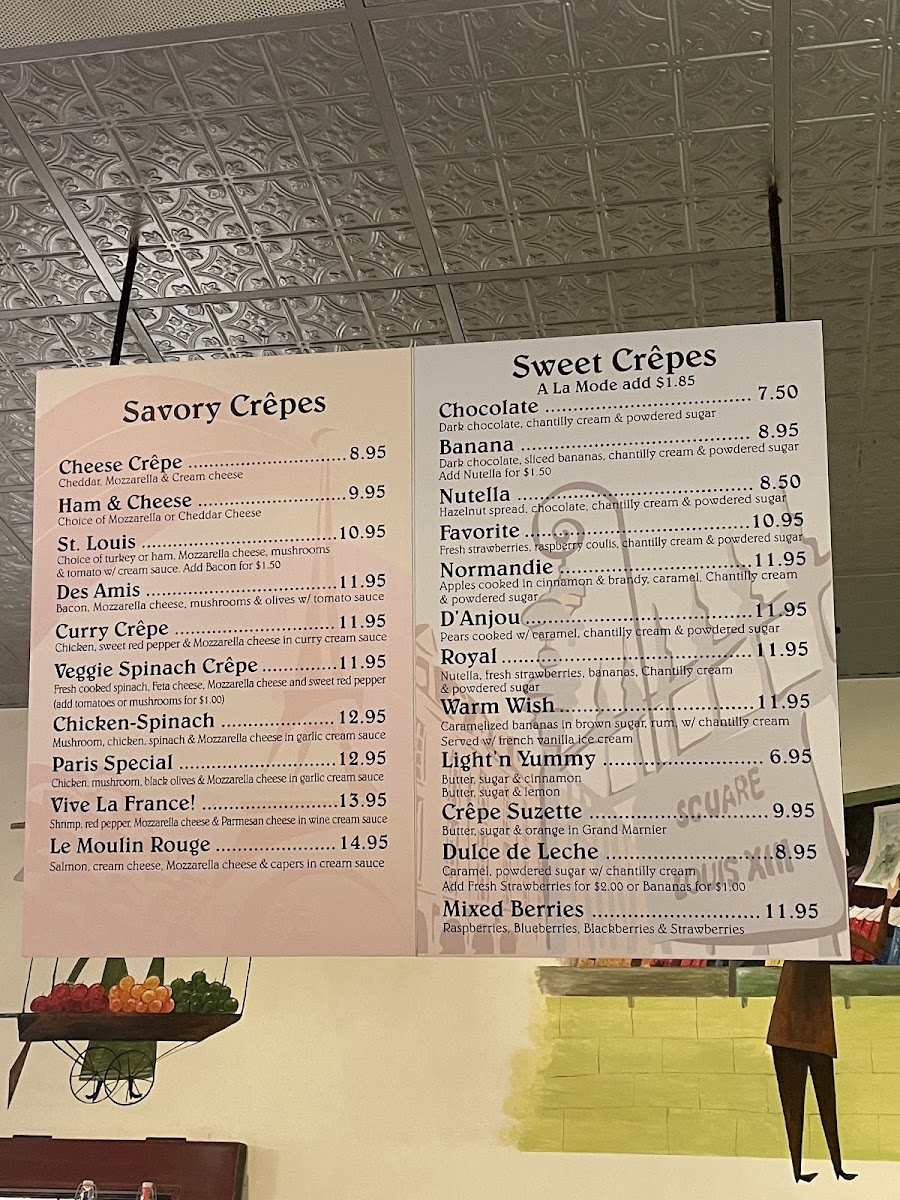 Crepes De Paris Photo Menu 2