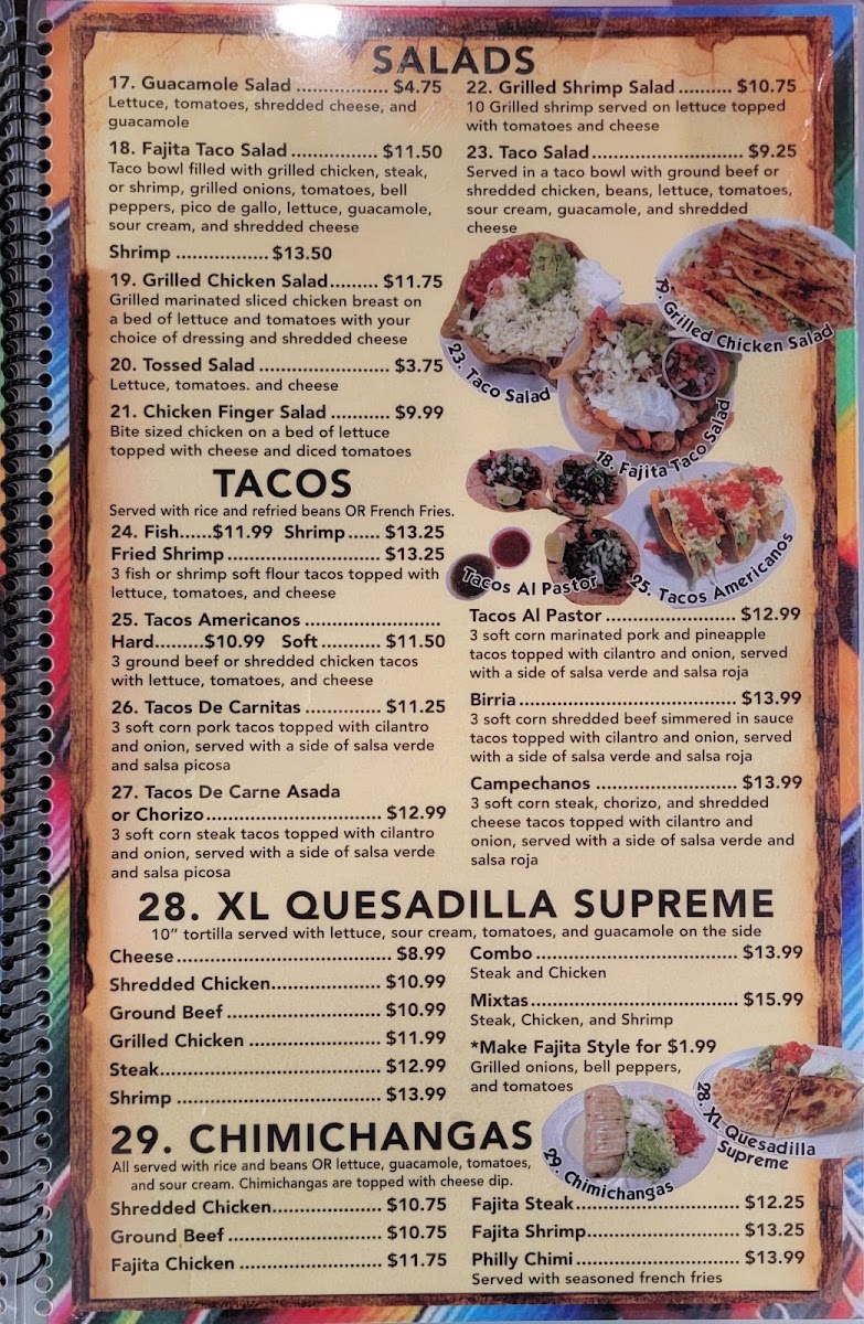 EL Charro Mexican Restaurant Photo Menu 2