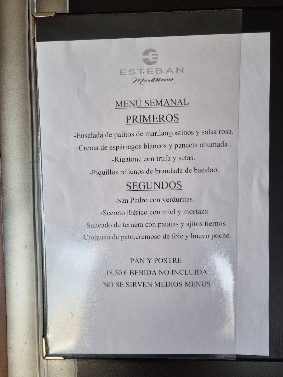 Restaurante Esteban Montesinos Photo Menu 2