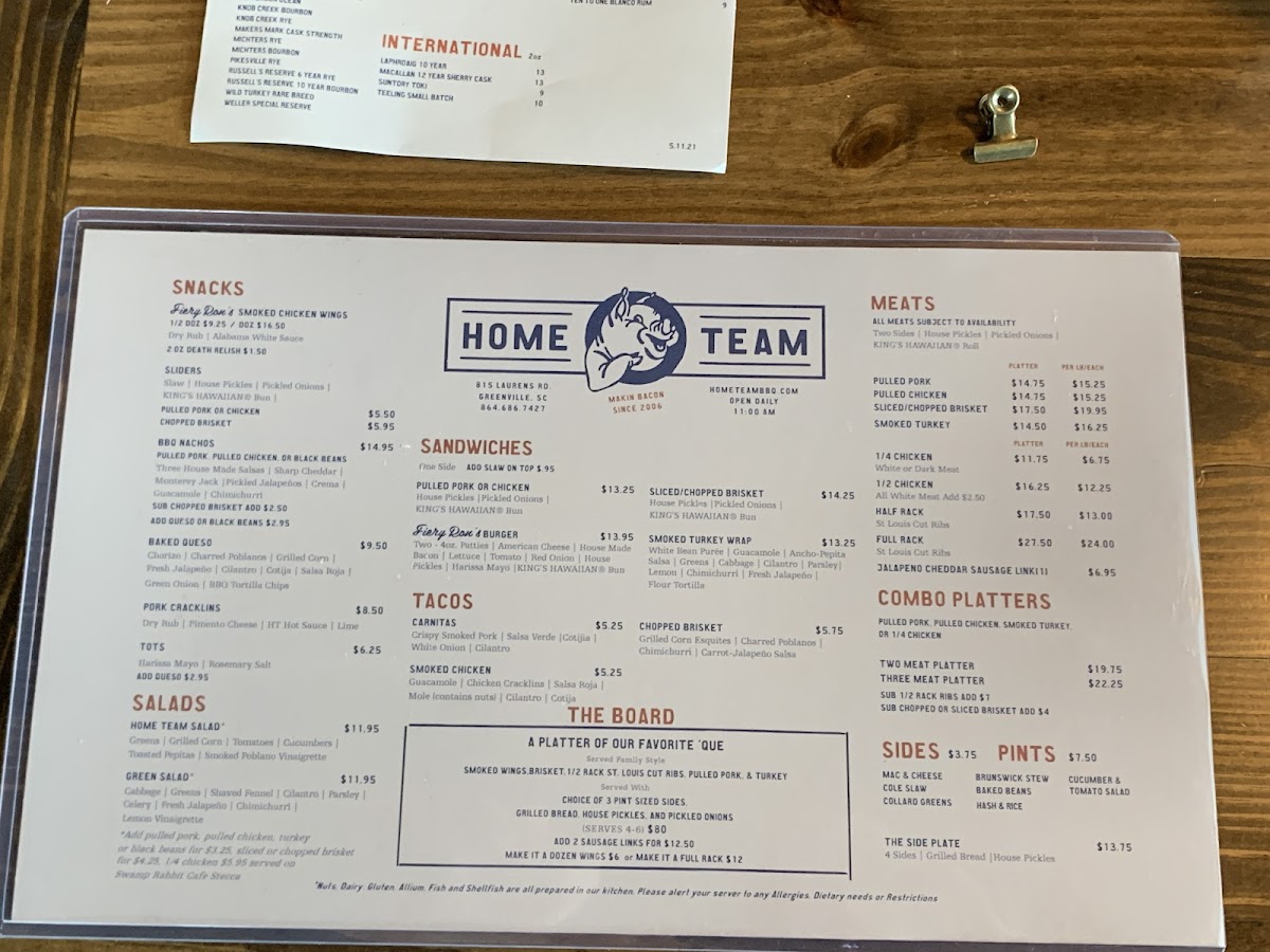Home Team BBQ Photo Menu 2