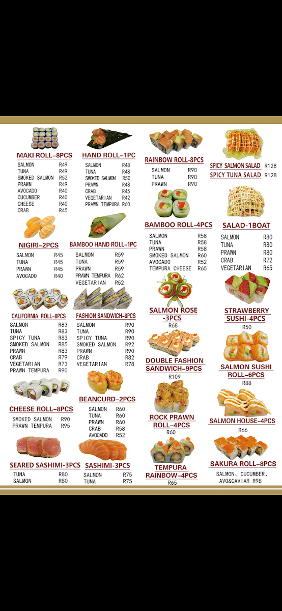 Sugita (Sushi 、Chinese Food&Bubble Tea)) Photo Menu 2