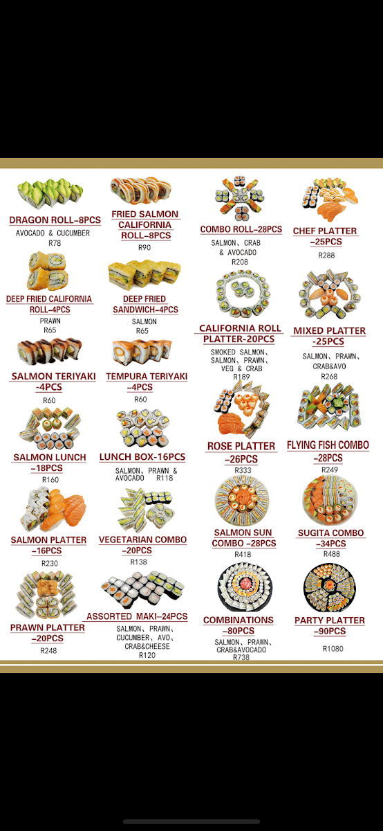 Sugita (Sushi 、Chinese Food&Bubble Tea)) Photo Menu 3