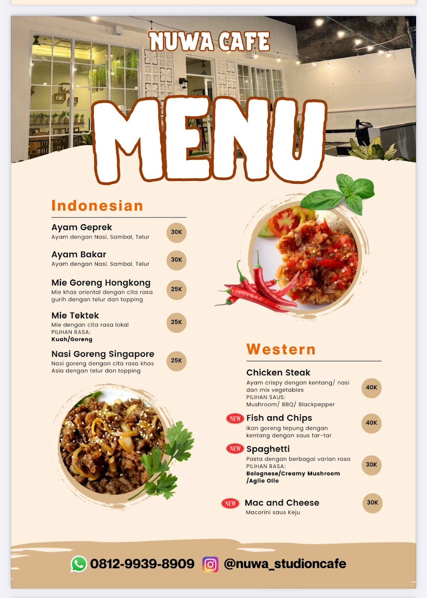 NUWA Cafe Photo Menu 2