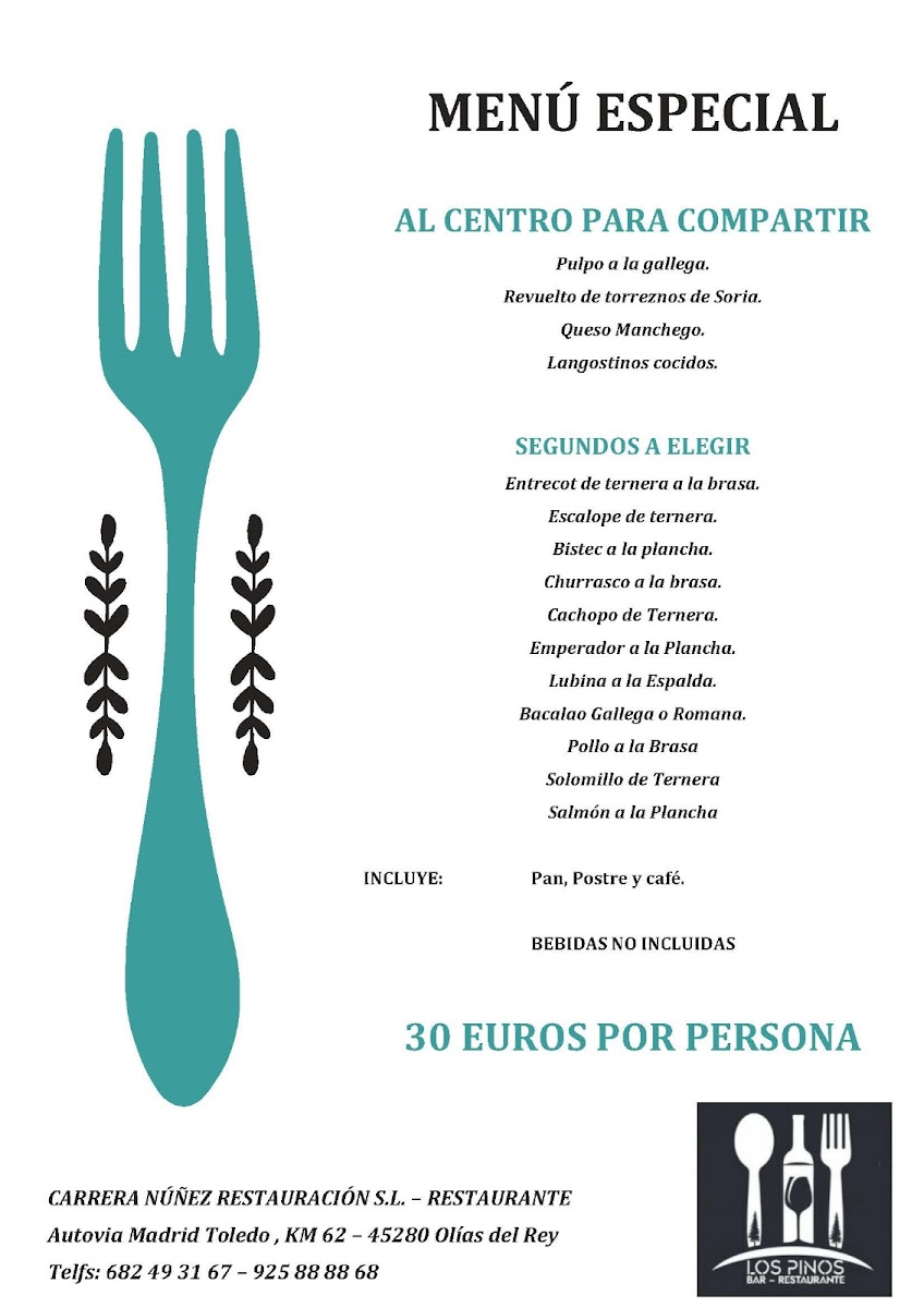 Restaurante Los Pinos Photo Menu 2