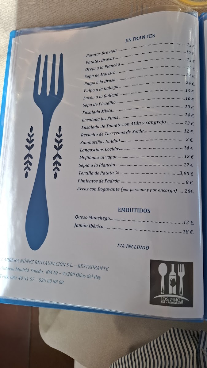 Restaurante Los Pinos Photo Menu 8