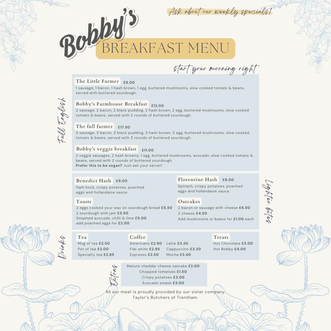 Bobby's Ice Cream Parlour Photo Menu 3