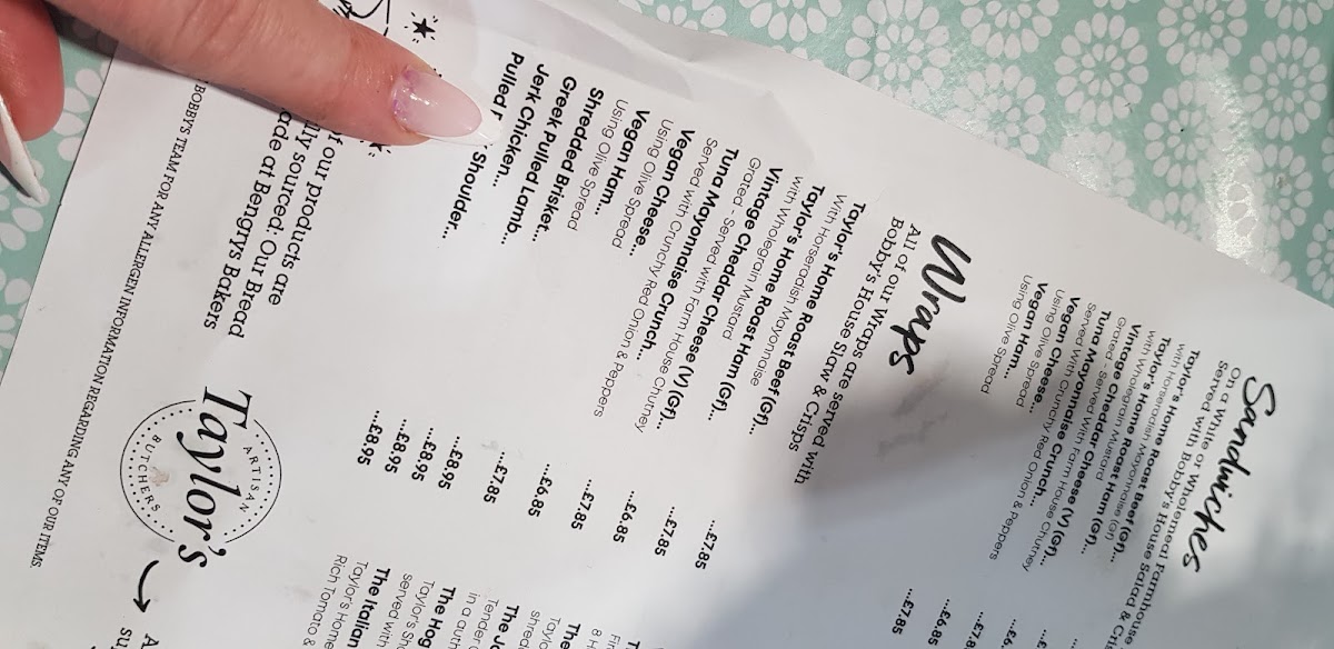 Bobby's Ice Cream Parlour Photo Menu 8