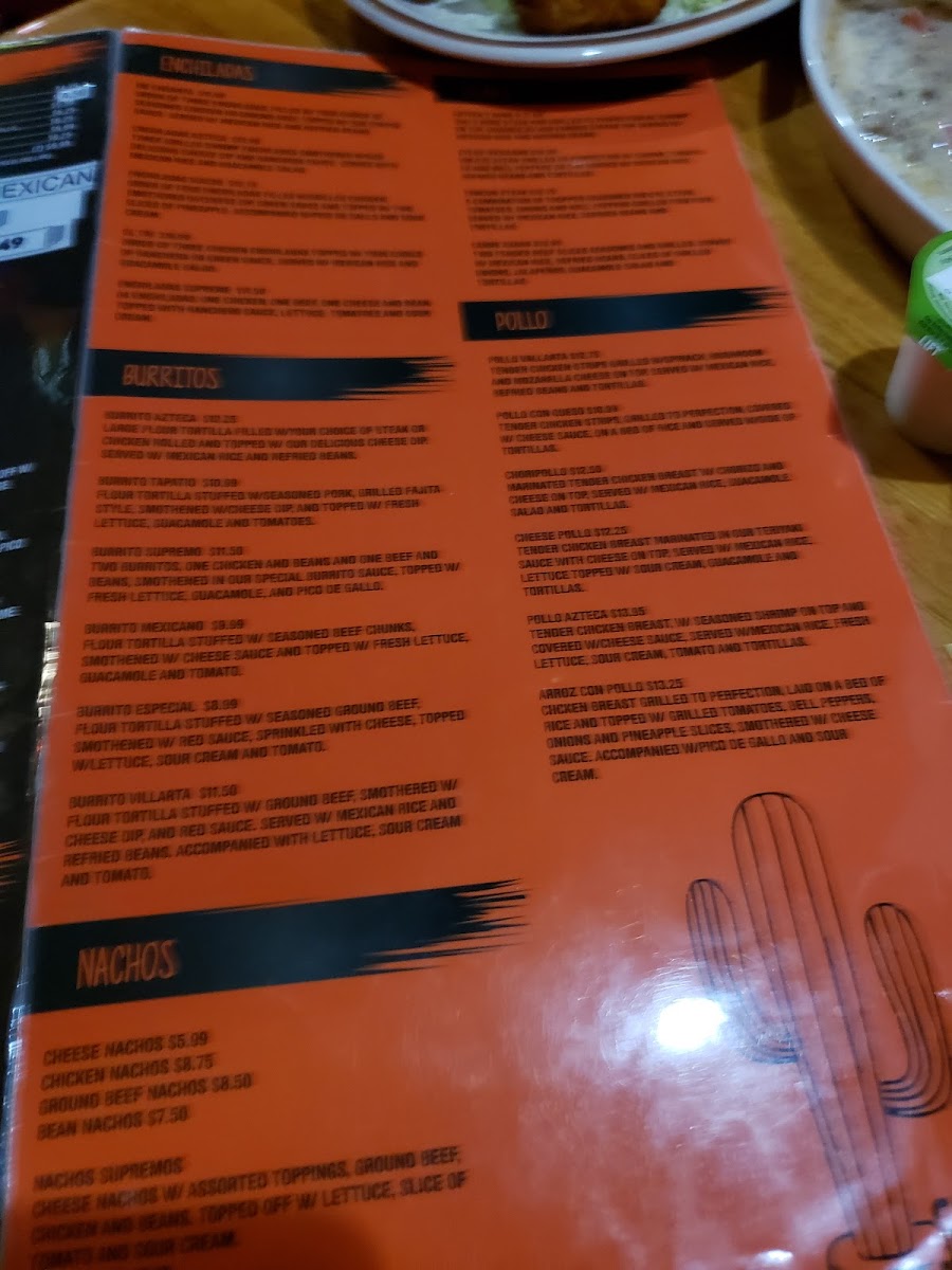 Azteca Mexican Restaurant Photo Menu 10