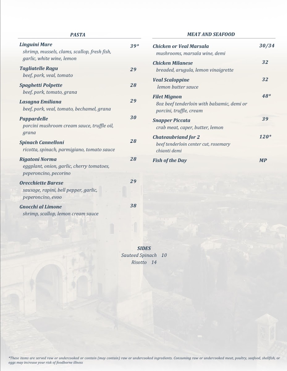 D'Amici ristorante Photo Menu 1