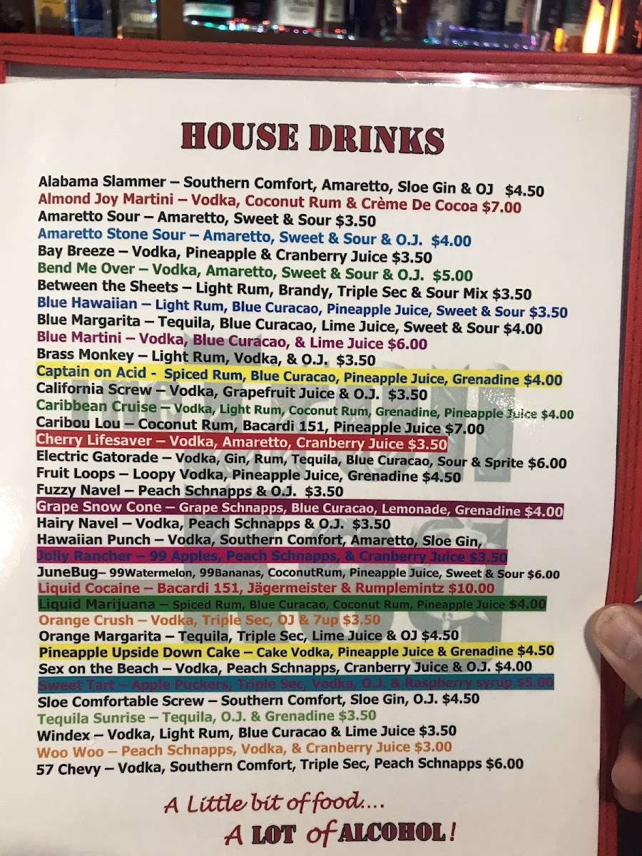 The Iron Keg Bar Photo Menu 3