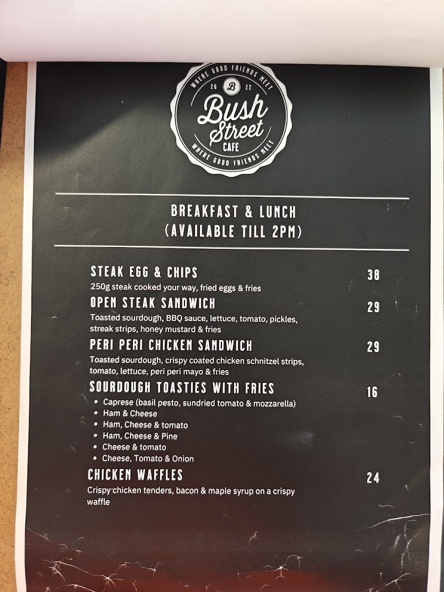 Bush Street Cafe Photo Menu 3