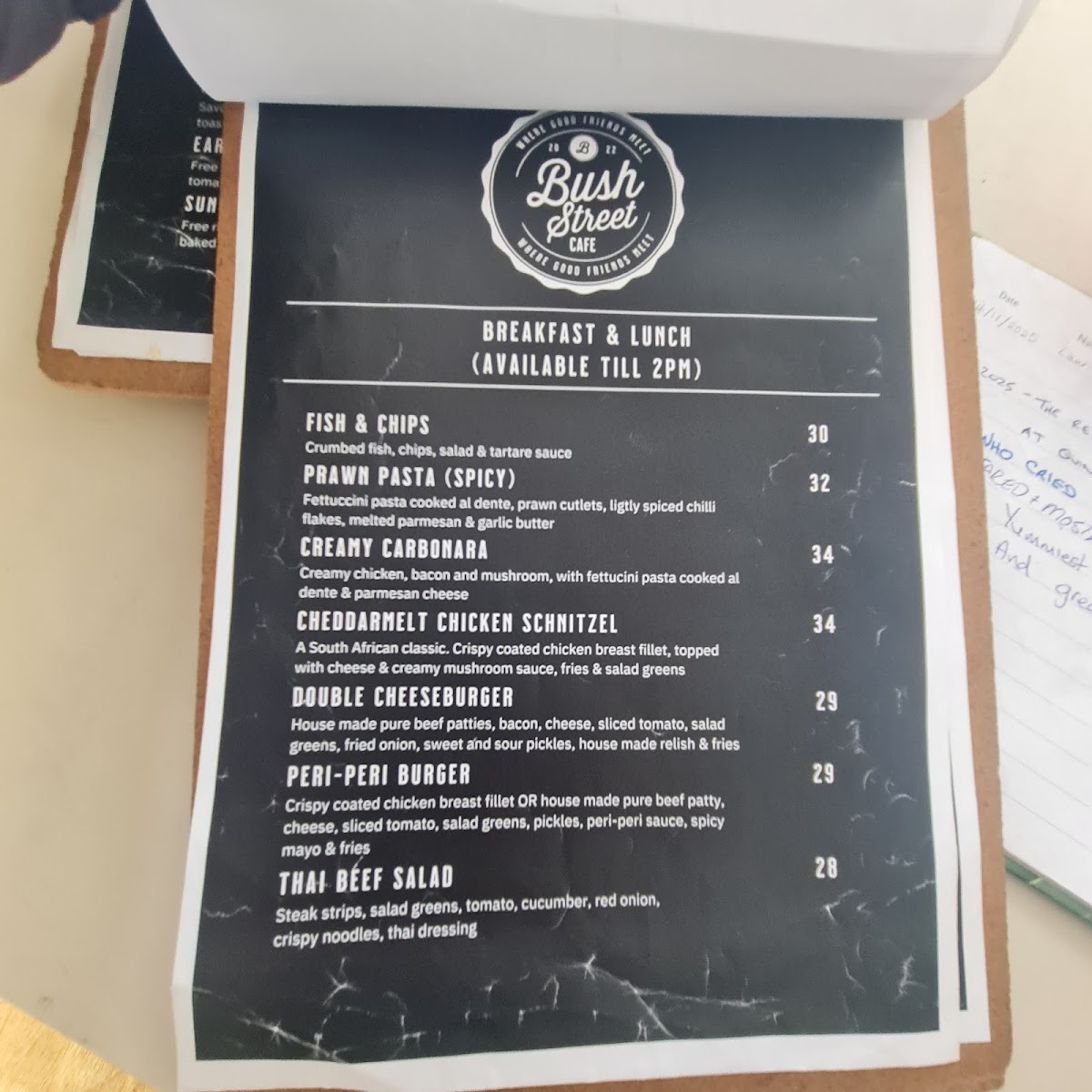 Bush Street Cafe Photo Menu 5