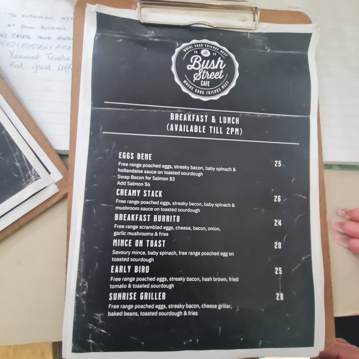 Bush Street Cafe Photo Menu 6