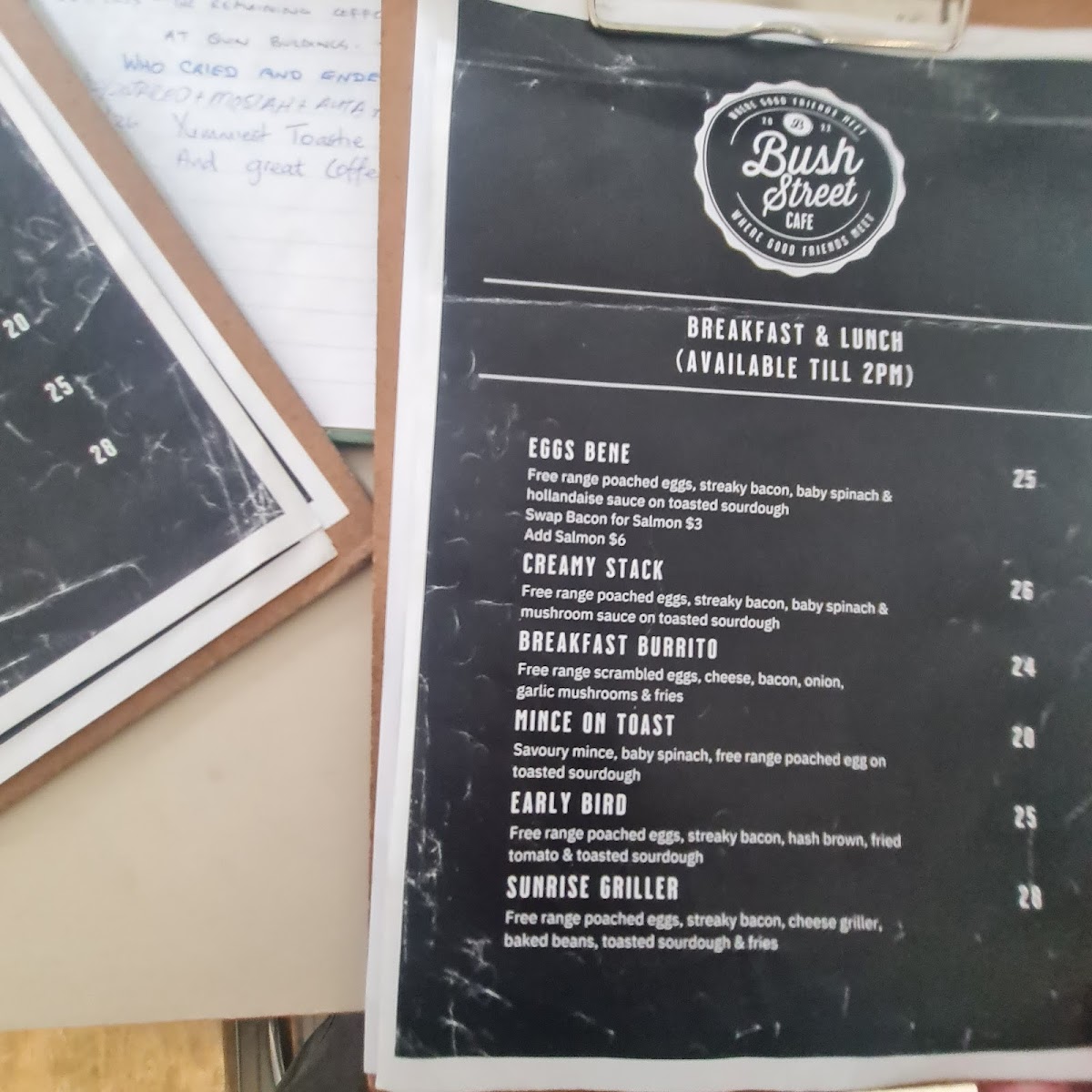 Bush Street Cafe Photo Menu 8