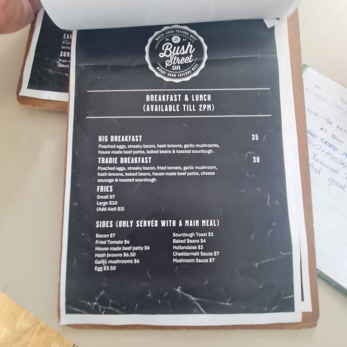 Bush Street Cafe Photo Menu 9