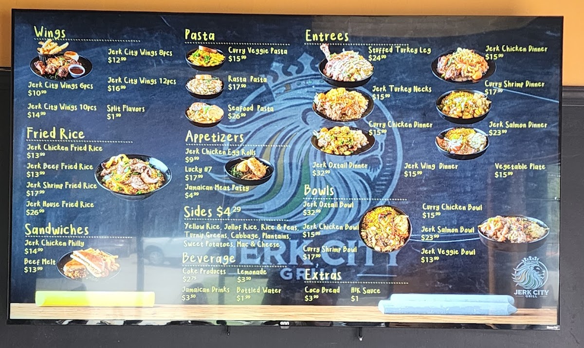 Jerk City Grille Photo Menu 1