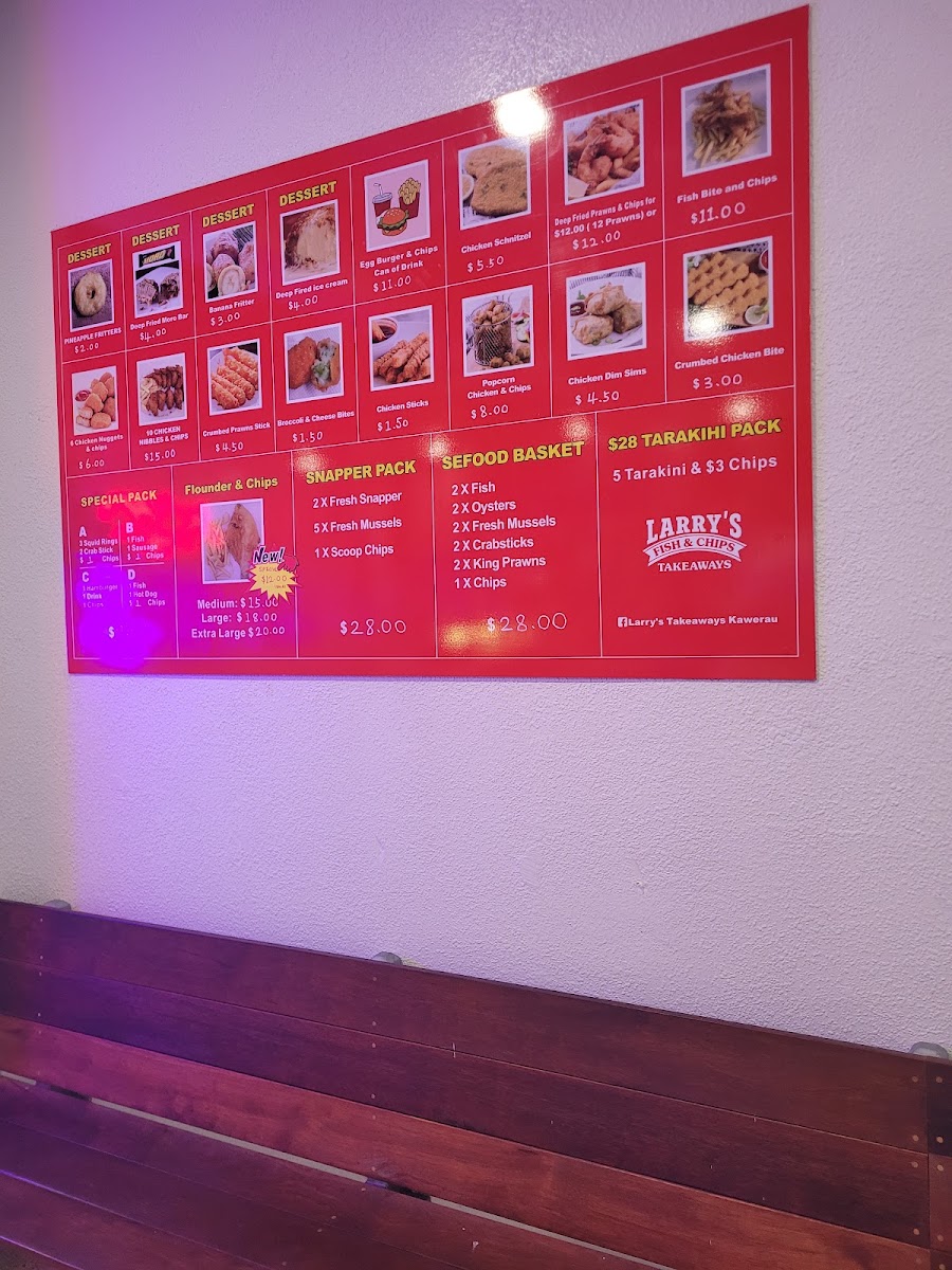 Larry's Takeaways Photo Menu 8