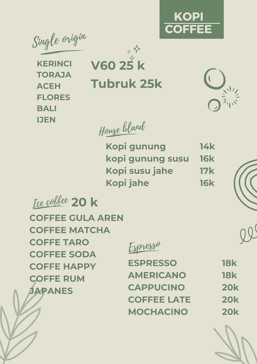 Mountain Coffee Shop Photo Menu 4