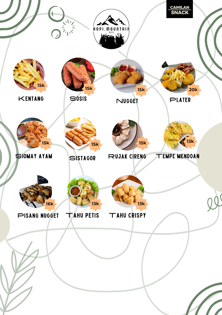 Mountain Coffee Shop Photo Menu 8