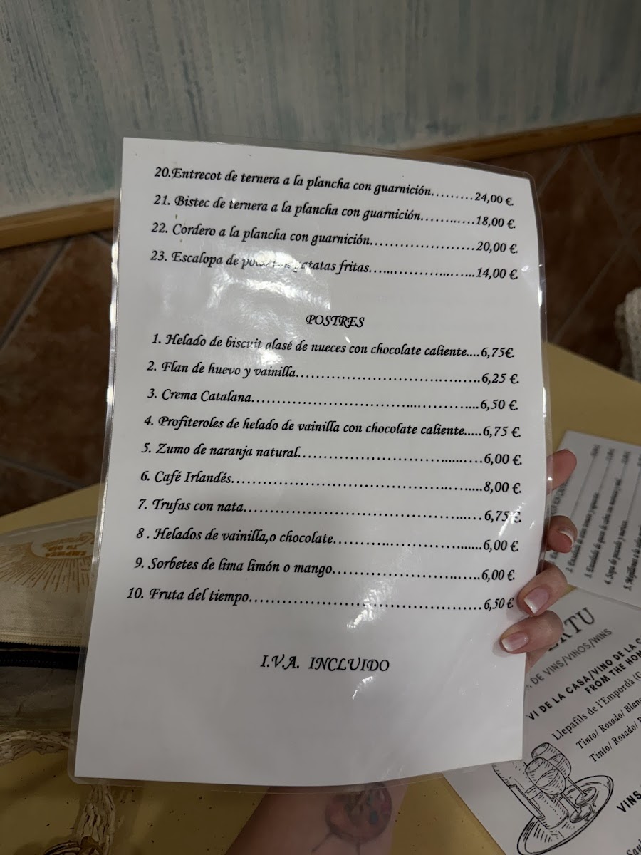 Restaurant Can Bertu Photo Menu 6